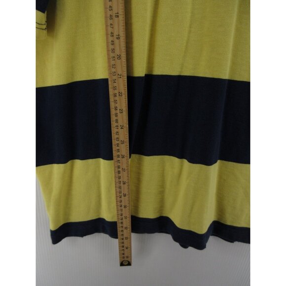 Ralph Lauren Polo Shirt XXL Yellow Rugby Red Pony Color Block Y2K * - Picture 7 of 12